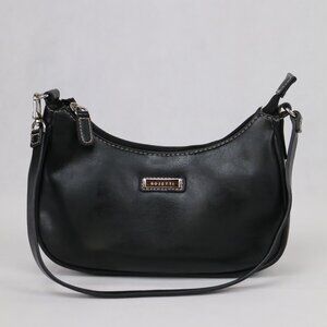 Rosetti Black Shoulder Bag Faux Leather Purse Handbag Retro Party Casual